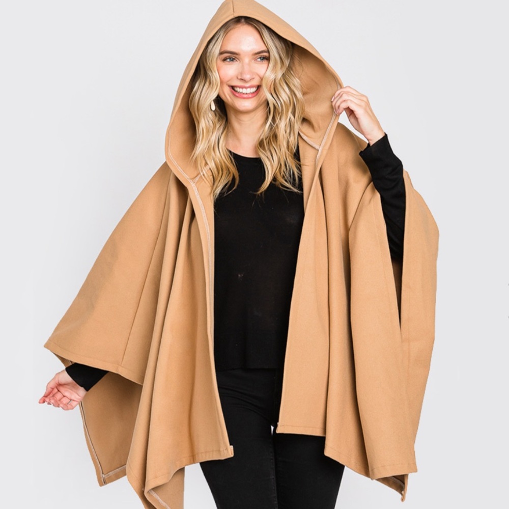 Hooded Cape Poncho